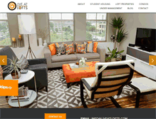 Tablet Screenshot of liveatlofts.com